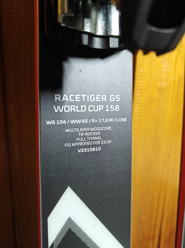 NOVÉ LYŽE VOLKL RACETIGER GS WORLDCUP JR FIS 158CM --MODEL 2024--